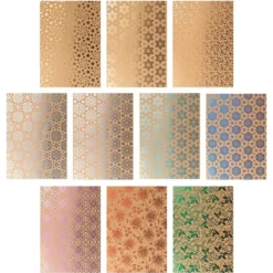 Design-Papier, Winter/Weihnachten 2, DIN A4, 250g/m², 10 Designs, 10 Bogen