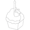 Design-Schablone "Cupcake-Box", DIN A3