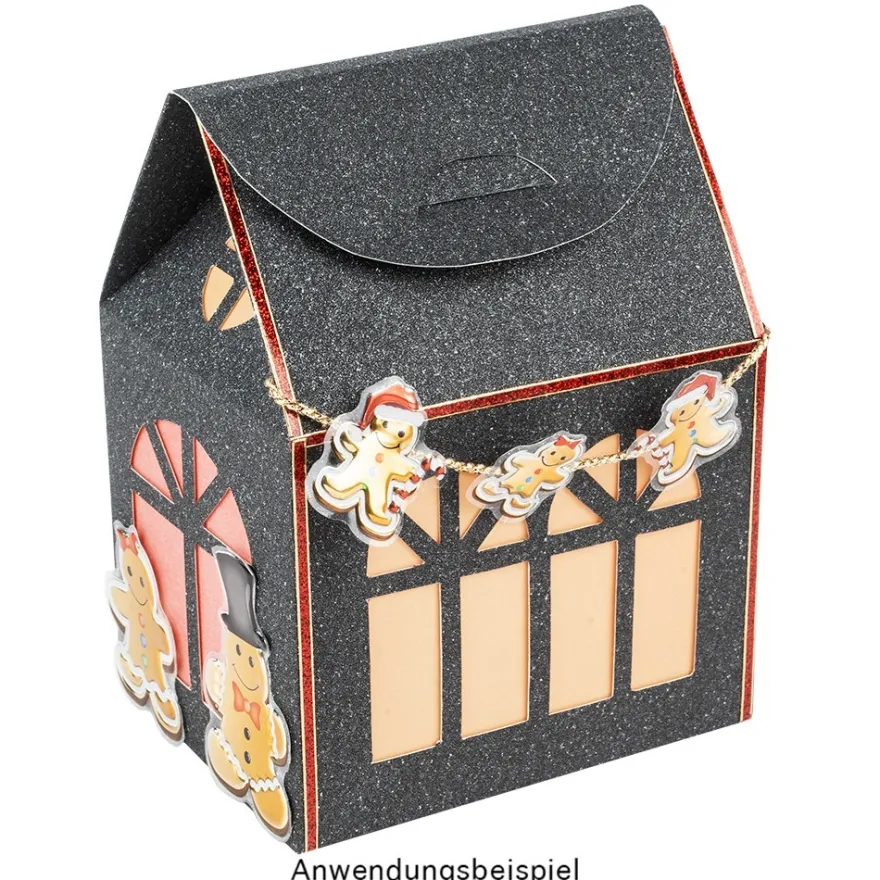 Design-Schablone, Haus, Box, DIN A3