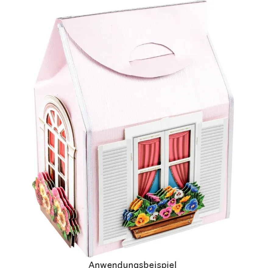 Design-Schablone, Haus, Box, DIN A3