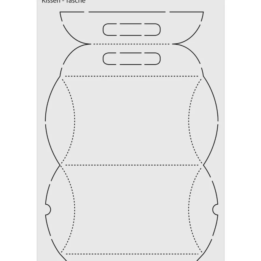 Design-Schablone "Kissen-Tasche", DIN A3