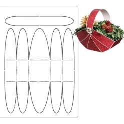 Design-Schablone "Korb", DIN A3