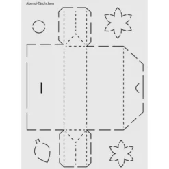 Design-Schablone Nr. 4 "Abend-Täschchen", DIN A4