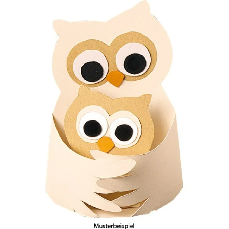 Design-Schablone Nr. 1 "Eule mit Kind", DIN A4
