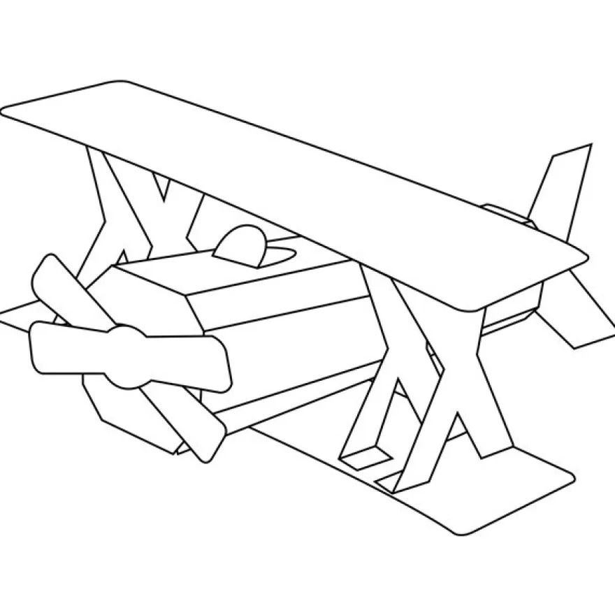 Design-Schablone Nr. 10 "Flugzeug", DIN A4