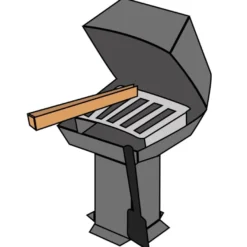 Design-Schablone Nr. 1 "Grill", DIN A4