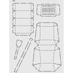 Design-Schablone Nr. 1 "Grill", DIN A4