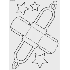 Design-Schablone Nr. 4 "Laterne", DIN A4