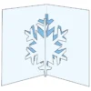 Design-Schablone Nr. 12 "Pop-up-Grußkarte Schneekristall", DIN A4