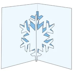 Design-Schablone Nr. 12 "Pop-up-Grußkarte Schneekristall", DIN A4