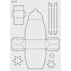 Design-Schablone Nr. 4 "Rucksack", DIN A4