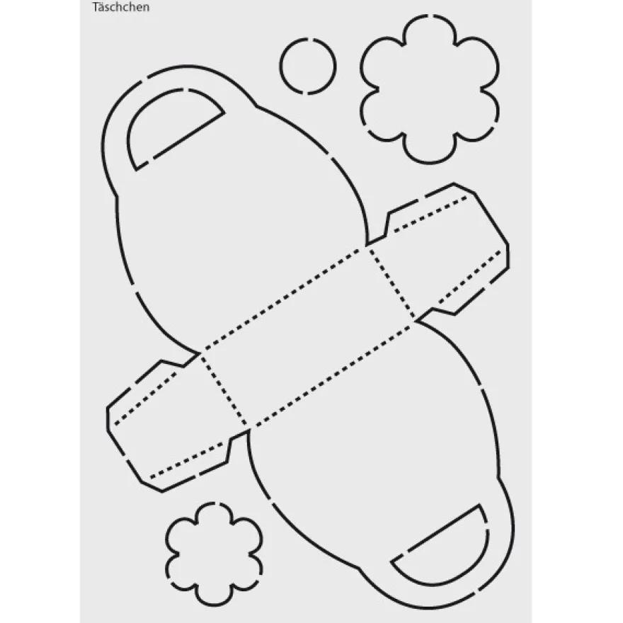 Design-Schablone Nr. 7 "Täschchen", DIN A4