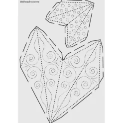 Design-Schablone Nr. 9 "Weihnachtssterne", DIN A4