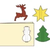 Design-Schablone Nr. 4 "Weihnachts-Grußkarte", DIN A4