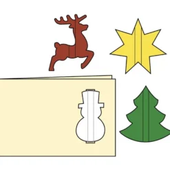 Design-Schablone Nr. 4 "Weihnachts-Grußkarte", DIN A4