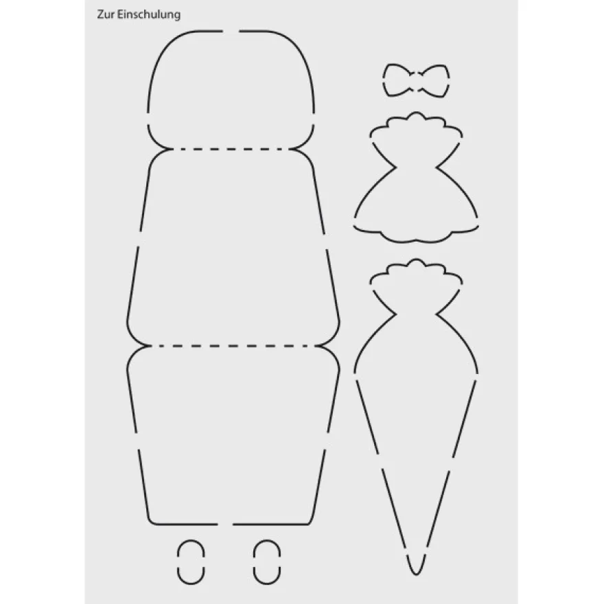 Design-Schablone Nr. 9 "Zur Einschulung", DIN A4