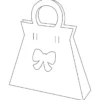 Design-Schablone "Schleifen-Täschchen", DIN A3