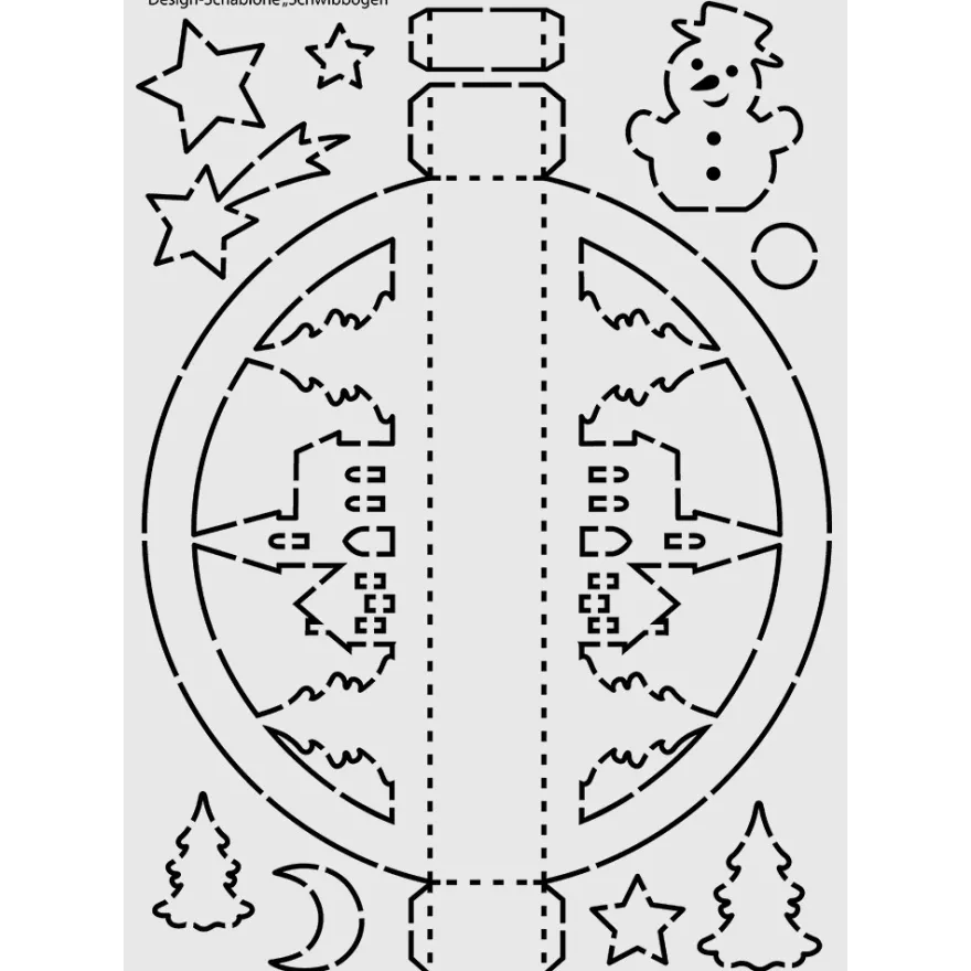 Design-Schablone, Schwibbogen, DIN A3