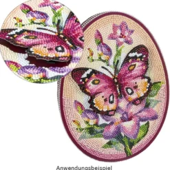 Diamond-Painting-Aufleger in Eiform, 3 verschiedene Designs & Größen, 3 Stück
