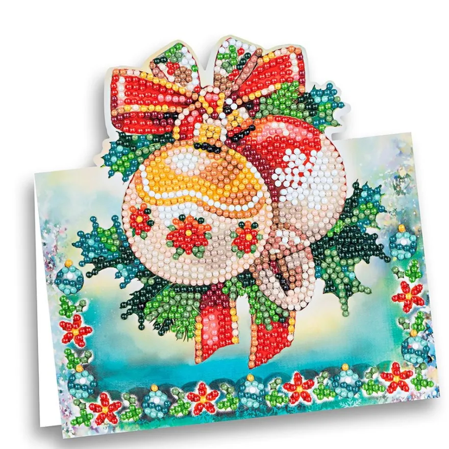 Diamond-Painting-Aufstellkarte, Baumschmuck, 16,3cm x 16cm, inkl. Umschlag & Werkzeug