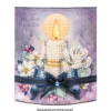 Diamond-Painting-Aufstellkarte mit LED-Licht, Kondolenz-Kerze, inkl. Timer