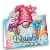 Diamond-Painting-Aufstellkarte, Danke!, 16,3cm x 16cm, inkl. Umschlag & Werkzeug