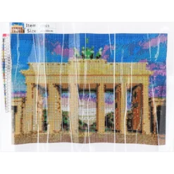Diamond-Painting-Bild, Brandenburger Tor, 35cm x 25cm, inkl. Werkzeug