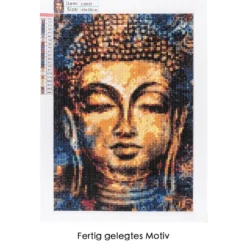 Diamond-Painting-Bild, Buddha, 25cm x 35cm, inkl. Werkzeug