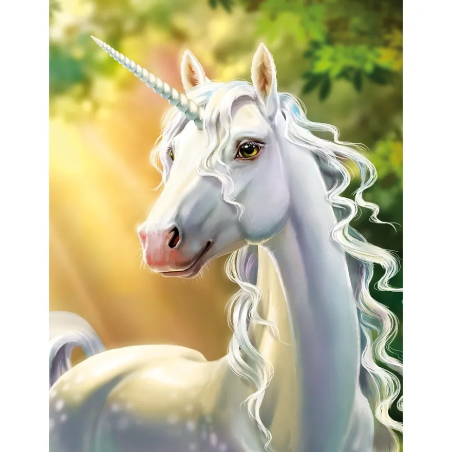 Diamond-Painting-Bild, Einhorn, 25cm x 35cm, inkl. Werkzeug