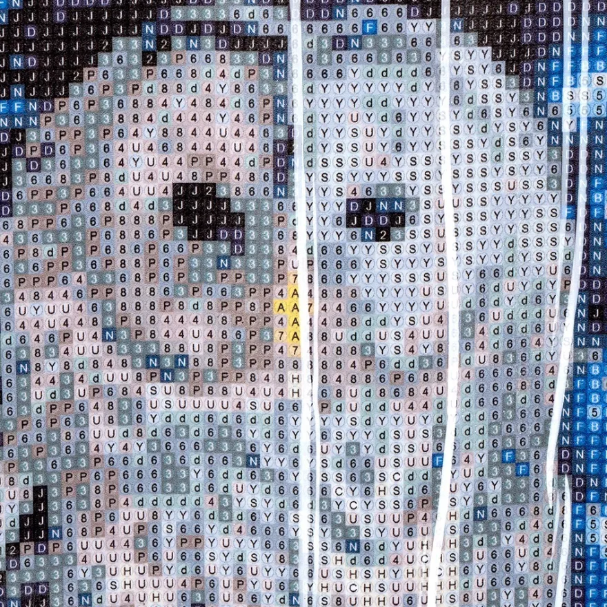 Diamond-Painting-Bild, Eulen 1, 35cm x 25cm, inkl. Werkzeug