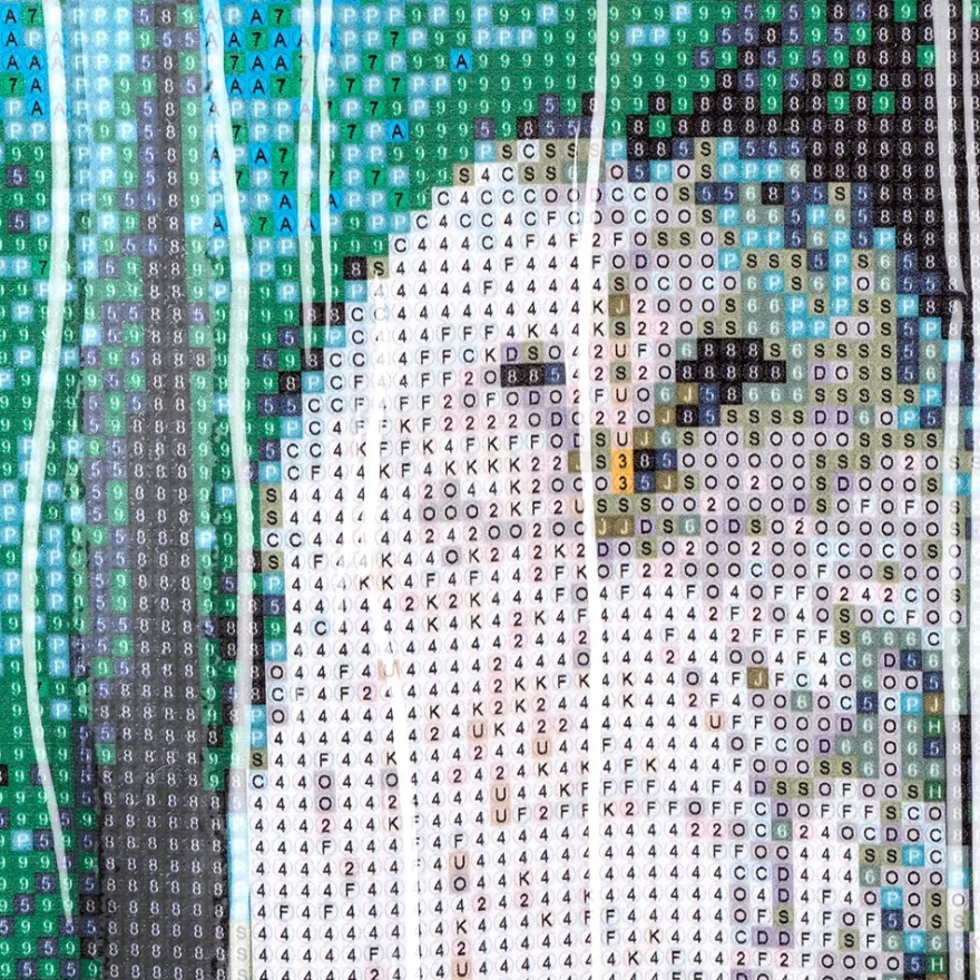 Diamond-Painting-Bild, Eulen 2, 35cm x 25cm, inkl. Werkzeug