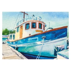 Diamond-Painting-Bild, Fischkutter, 25cm x 35cm, inkl. Werkzeug