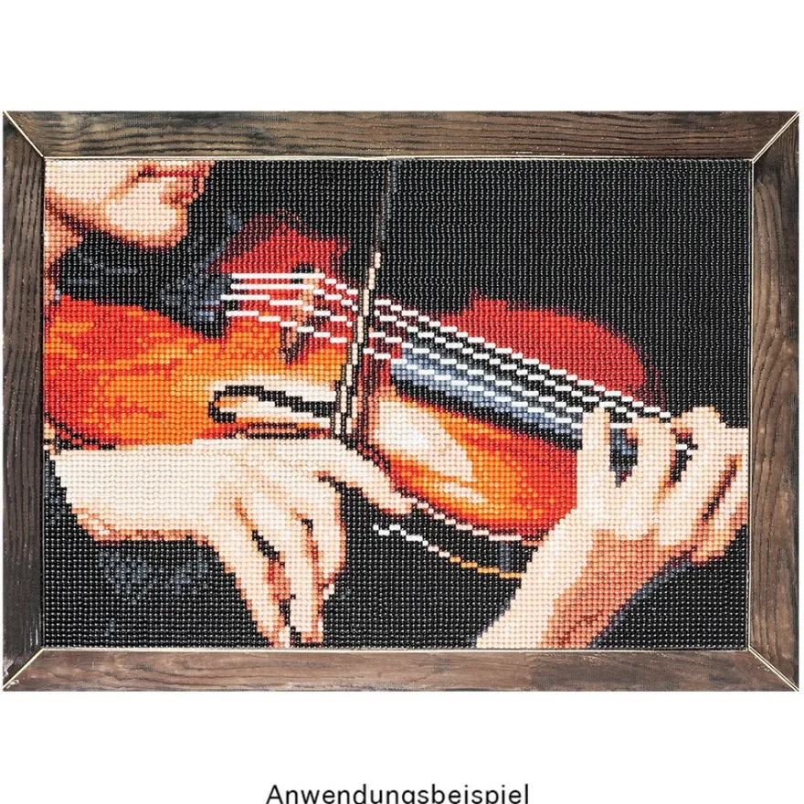 Diamond-Painting-Bild, Geige, 35cm x 25cm, inkl. Werkzeug