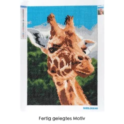 Diamond-Painting-Bild, Giraffe, 25cm x 35cm, inkl. Werkzeug