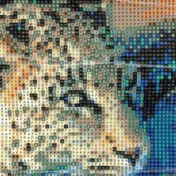 Diamond-Painting-Bild, Leopard, 25cm x 35cm, inkl. Werkzeug