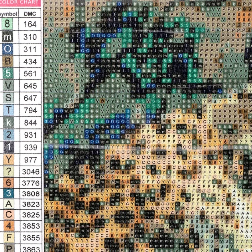 Diamond-Painting-Bild, Leopard, 25cm x 35cm, inkl. Werkzeug