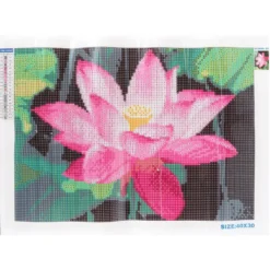 Diamond-Painting-Bild, Lotusblüte, 25cm x 35cm, inkl. Werkzeug