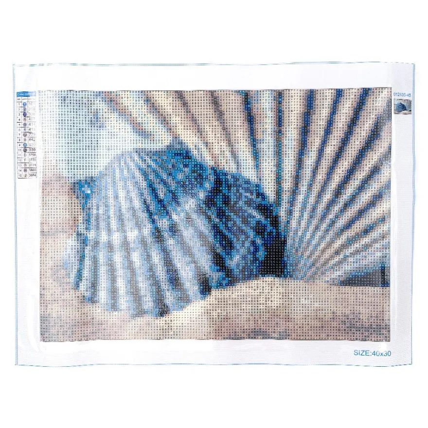 Diamond-Painting-Bild, Muscheln, 25cm x 35cm, inkl. Werkzeug