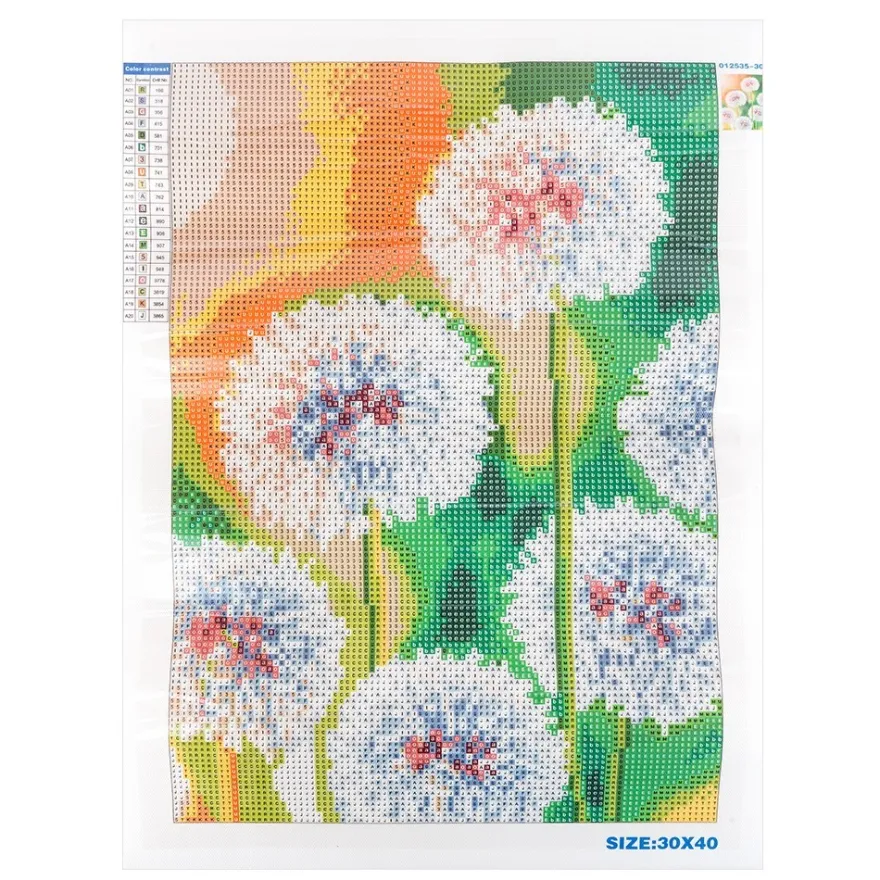 Diamond-Painting-Bild, Pusteblumen, 25cm x 35cm, inkl. Werkzeug