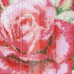 Diamond-Painting-Bild, Rose, 35cm x 25cm, inkl. Werkzeug