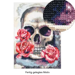 Diamond-Painting-Bild, Skull, 25cm x 35cm, inkl. Werkzeug