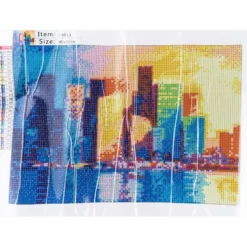 Diamond-Painting-Bild, Skyline, 35cm x 25cm, inkl. Werkzeug