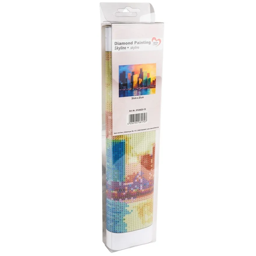 Diamond-Painting-Bild, Skyline, 35cm x 25cm, inkl. Werkzeug