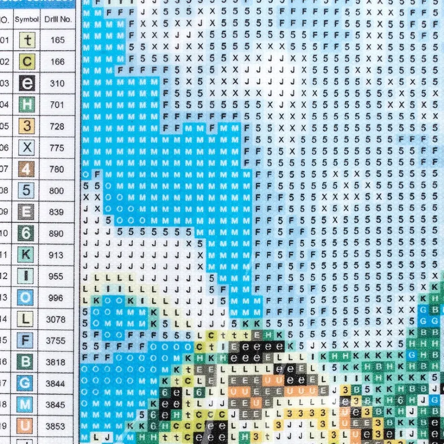 Diamond-Painting-Bild, Wasserschildkröte, 35cm x 25cm, inkl. Werkzeug