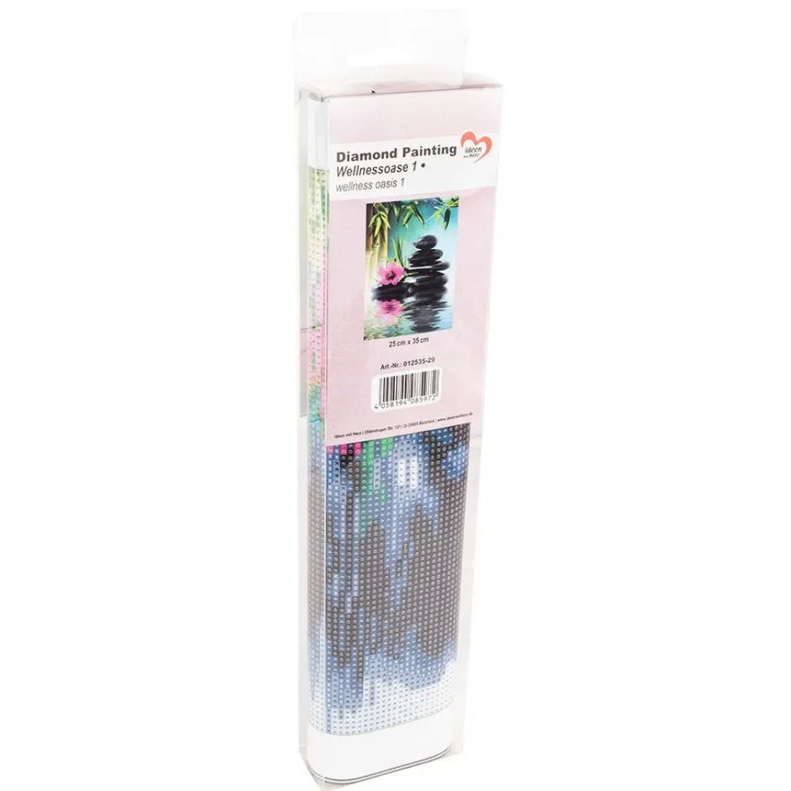 Diamond-Painting-Bild, Wellnessoase 1, 25cm x 35cm, inkl. Werkzeug