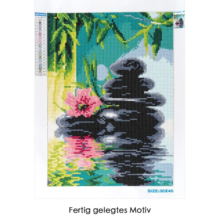 Diamond-Painting-Bild, Wellnessoase 1, 25cm x 35cm, inkl. Werkzeug
