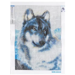 Diamond-Painting-Bild, Wolf, 25cm x 35cm, inkl. Werkzeug