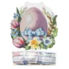 Diamond-Painting-Fensterbild, Osterei mit Blumen, 20cm, doppelseitig