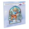 Diamond-Painting-Fensterbild, Glaskunst-Optik XL, Hirsch im Wald, 26,7cm x 35,5cm, 500µ