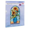 Diamond-Painting-Fensterbild, Glaskunst-Optik XL, Sonnenblume, 16,7cm x 35,7cm, 500µ